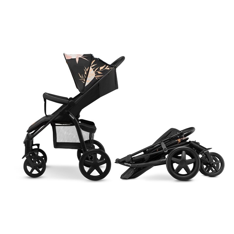 Lionelo - Carucior sport Annet Plus Lovin\', De la nastere, Cu accesorii, 0 - 22 Kg, Negru