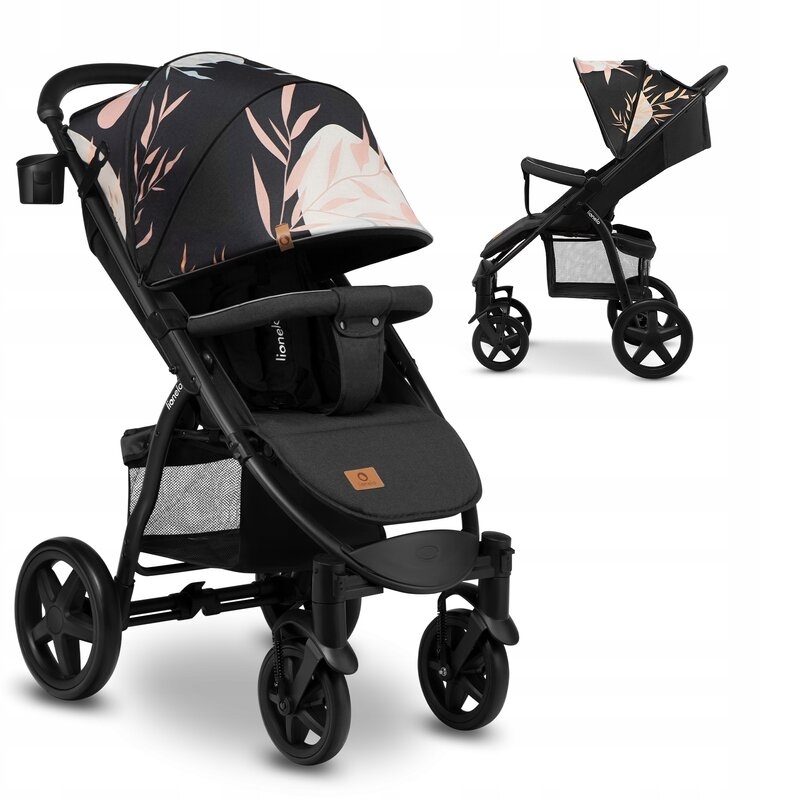 Lionelo - Carucior sport Annet Plus Lovin\', De la nastere, Cu accesorii, 0 - 22 Kg, Negru