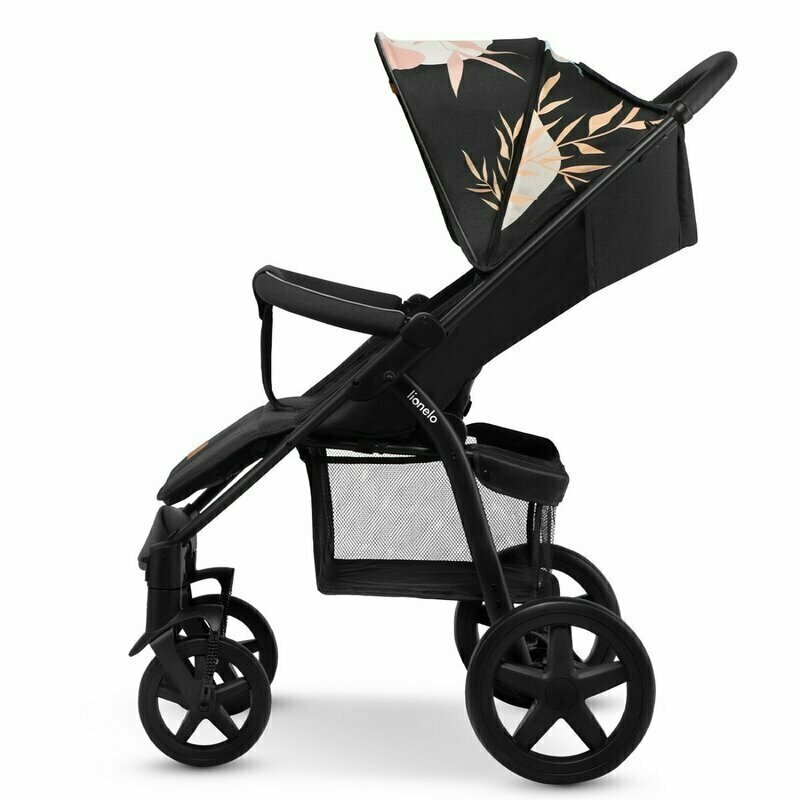 Carucior sport, Lionelo, Annet Plus Lovin', Editie limitata, De la nastere, Cu accesorii, 0 - 22 Kg, Conform cu standardele europene de securitate EN1888-1 si EN1888-2, Negru, Resigilat