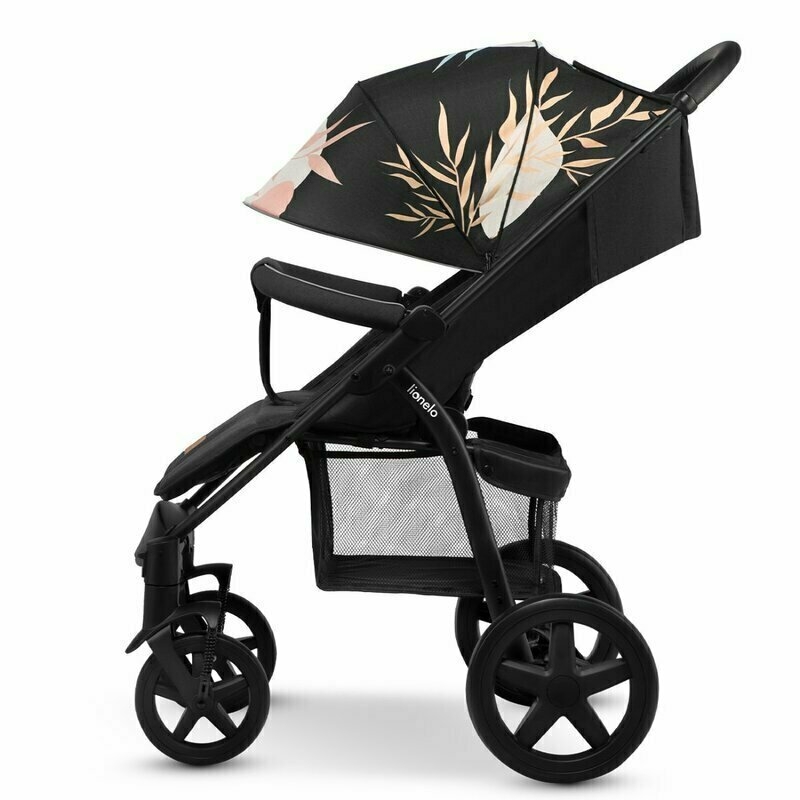 Carucior sport, Lionelo, Annet Plus Lovin', Editie limitata, De la nastere, Cu accesorii, 0 - 22 Kg, Conform cu standardele europene de securitate EN1888-1 si EN1888-2, Negru, Resigilat