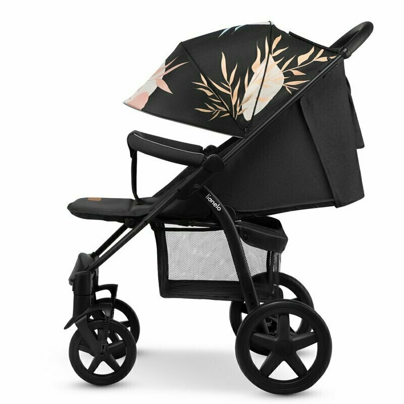 Carucior sport, Lionelo, Annet Plus Lovin', Editie limitata, De la nastere, Cu accesorii, 0 - 22 Kg, Conform cu standardele europene de securitate EN1888-1 si EN1888-2, Negru, Resigilat