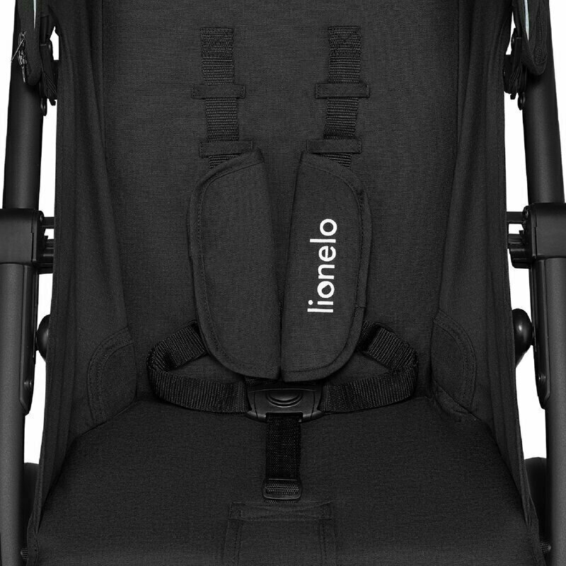 Carucior sport, Lionelo, Annet Plus Lovin', Editie limitata, De la nastere, Cu accesorii, 0 - 22 Kg, Conform cu standardele europene de securitate EN1888-1 si EN1888-2, Negru, Resigilat