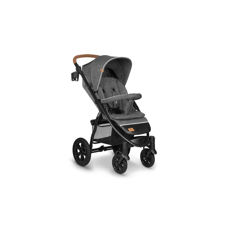 Lionelo - Carucior sport Annet Tour, De la nastere, UPF 50+, Cu maner reglabil, Plasa de tantari, Suport biberon, Saculet pentru picioare, Pana la 22 kg, Gri