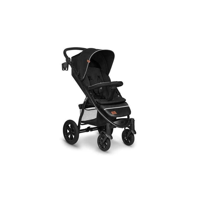 Lionelo - Carucior sport Annet Tour, De la nastere, UPF 50+, Cu maner reglabil, Plasa de tantari, Suport biberon, Saculet pentru picioare, Pana la 22 kg, Negru