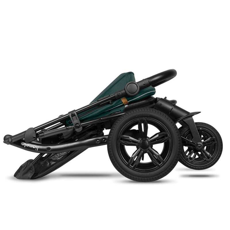 Lionelo - Carucior sport Annet Tour, De la nastere, UPF 50+, Cu maner reglabil, Plasa de tantari, Suport biberon, Saculet pentru picioare, Pana la 22 kg, Verde