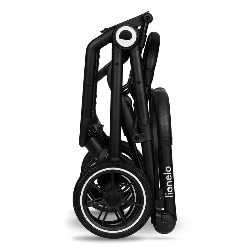 Lionelo - Carucior sport Cloe, De la nastere, Cu accesorii, Cadru din aluminiu, 0-22 kg, Usor, Pliabil cu o singura mana, Ideal pentru toate tipurile de suprafete, Bej