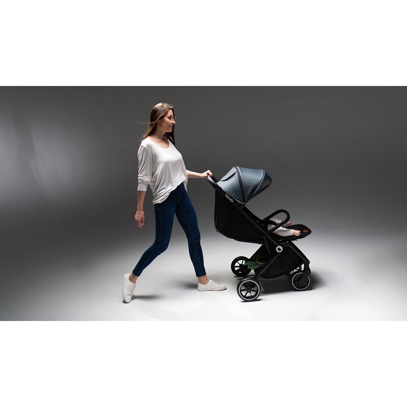 Lionelo - Carucior sport Cloe, De la nastere, Cu accesorii, Cadru din aluminiu, 0-22 kg, Usor, Pliabil cu o singura mana, Ideal pentru toate tipurile de suprafete, Bej