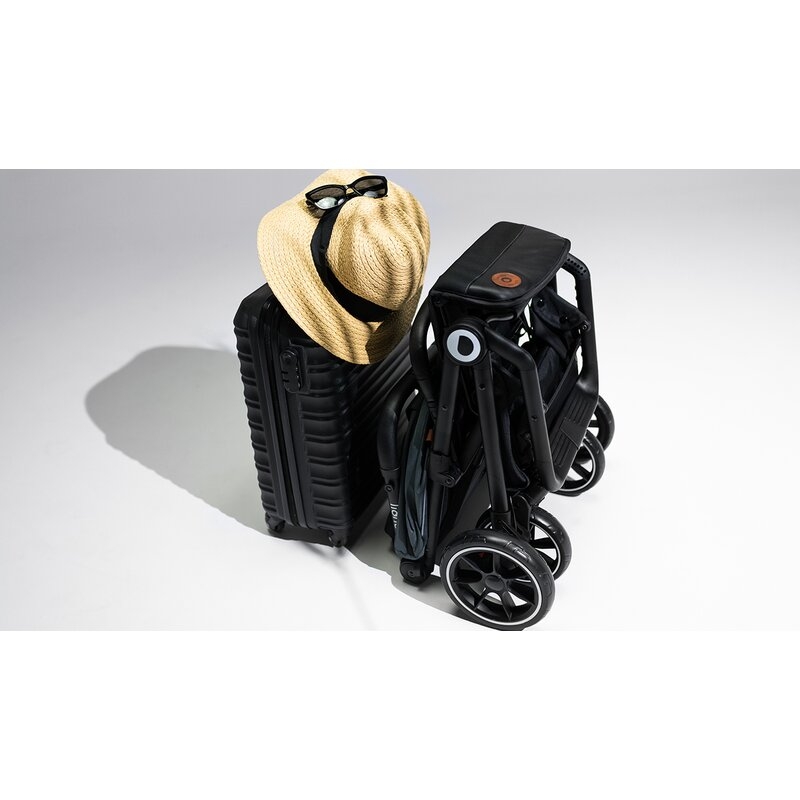 Lionelo - Carucior sport Cloe, De la nastere, Cu accesorii, Cadru din aluminiu, 0-22 kg, Usor, Pliabil cu o singura mana, Ideal pentru toate tipurile de suprafete, Bej