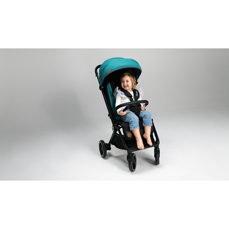 Lionelo - Carucior sport Cloe, De la nastere, Cu accesorii, Cadru din aluminiu, 0-22 kg, Usor, Pliabil cu o singura mana, Ideal pentru toate tipurile de suprafete, Bej