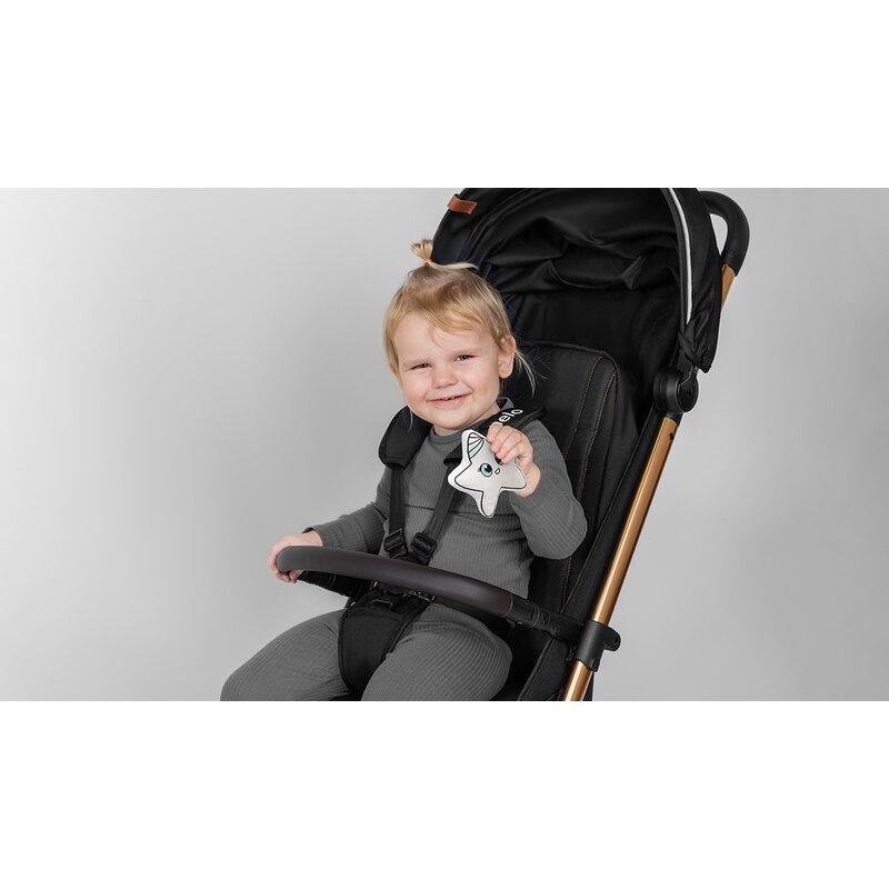 Lionelo - Carucior sport Cloe, De la nastere, Cu accesorii, Cadru din aluminiu, 0-22 kg, Usor, Pliabil cu o singura mana, Ideal pentru toate tipurile de suprafete, Bej