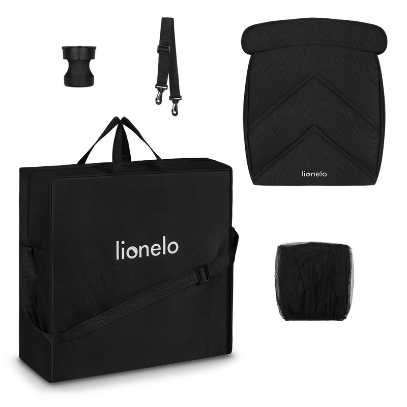Lionelo - Carucior sport Cloe, De la nastere, Cu accesorii, Cadru din aluminiu, 0-22 kg, Usor, Pliabil cu o singura mana, Ideal pentru toate tipurile de suprafete, Verde smarald