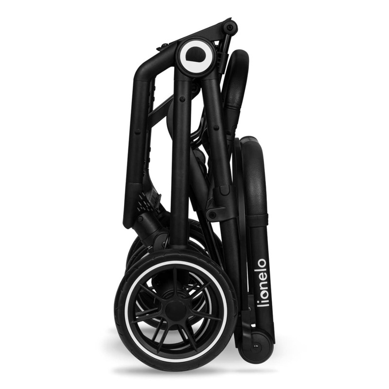 Lionelo - Carucior sport Cloe, De la nastere, Cu accesorii, Cadru din aluminiu, 0-22 kg, Usor, Pliabil cu o singura mana, Ideal pentru toate tipurile de suprafete, Verde smarald