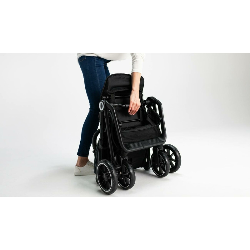 Lionelo - Carucior sport Cloe, De la nastere, Cu accesorii, Cadru din aluminiu, 0-22 kg, Usor, Pliabil cu o singura mana, Ideal pentru toate tipurile de suprafete, Verde smarald