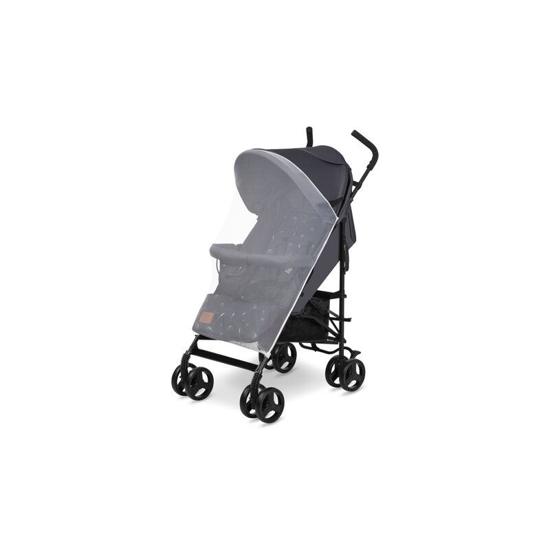 Lionelo - Carucior sport Elia, Cu husa de picioare, Cu plasa de tantari, Conform cu standardul european de securitate EN1888-1, Gri inchis