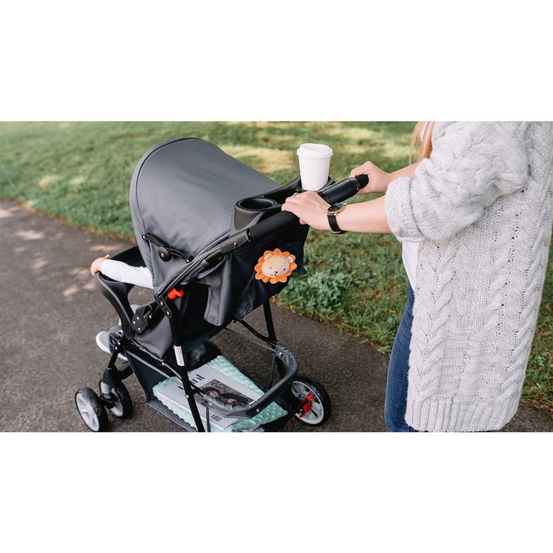 Lionelo - Carucior sport Emma Plus, Cu tavita, 2 Suporturi pentru pahar, Geanta accesorii, Conform cu standardul european de securitate EN1888-1, Vivid Turquoise