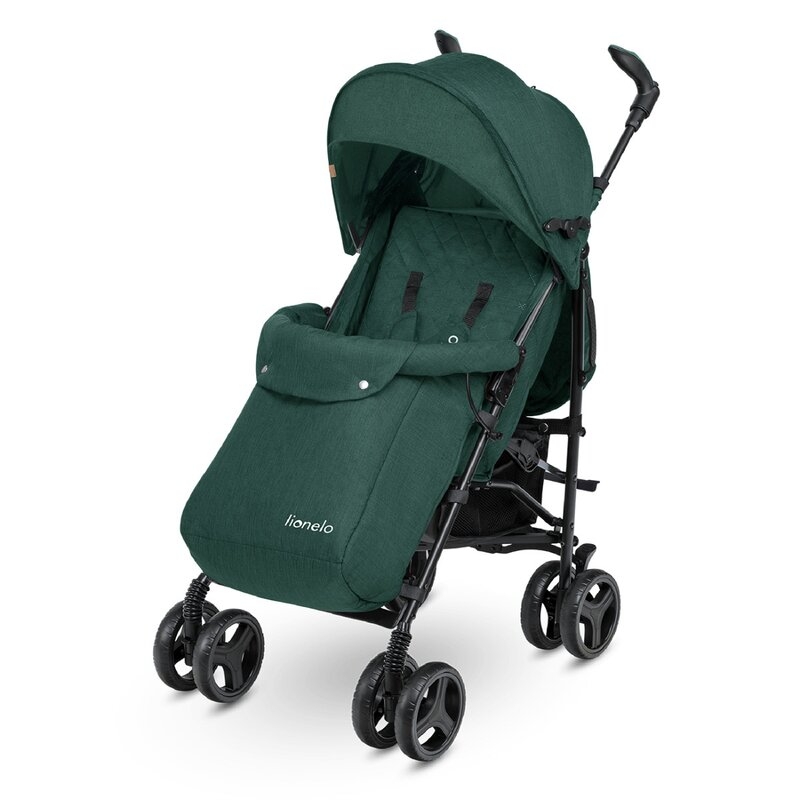 Lionelo - Carucior sport Irma, Cu husa de picioare, Cu plasa de tantari, Verde