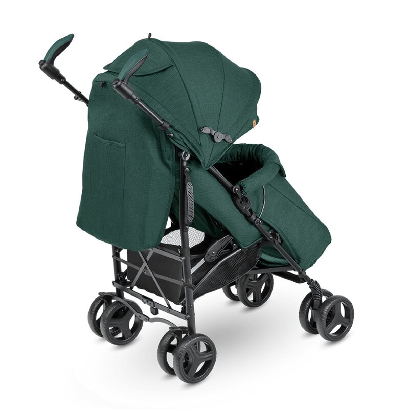 Lionelo - Carucior sport Irma, Cu husa de picioare, Cu plasa de tantari, Verde