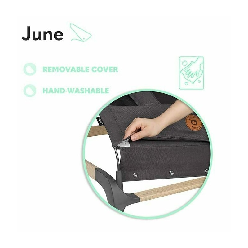 Fotoliu balansoar June, Cu arcada cu jucarii, Ergonomic, Balansare manuala, Pliabil, 0 luni+, Gri, Lionelo