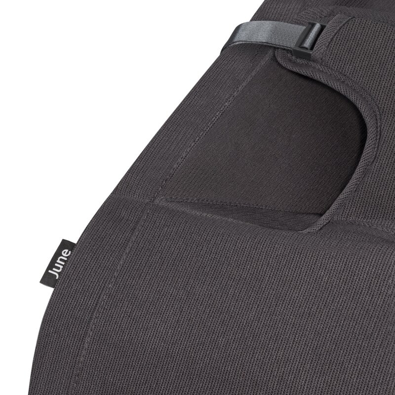 Fotoliu balansoar June, Cu arcada cu jucarii, Ergonomic, Balansare manuala, Pliabil, 0 luni+, Gri, Lionelo