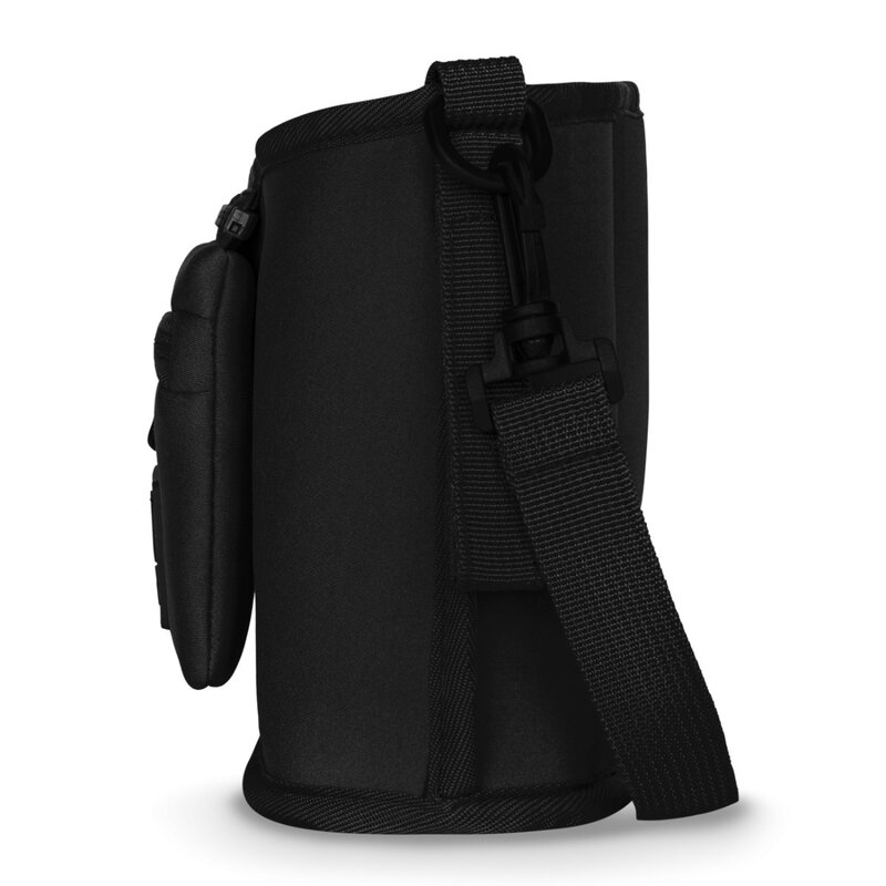 Lionelo - Geanta impermeabila pentru mamici si carucior, Little Cube, Cu 4 compartimente, Curea detasabila, Buzunar exterior detasabil, Negru