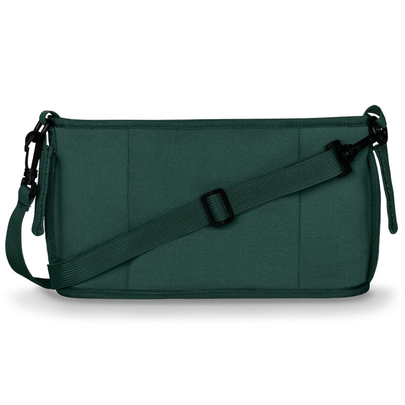 Lionelo - Geanta impermeabila pentru mamici si carucior, Little Cube, Cu 4 compartimente, Curea detasabila, Buzunar exterior detasabil, Verde
