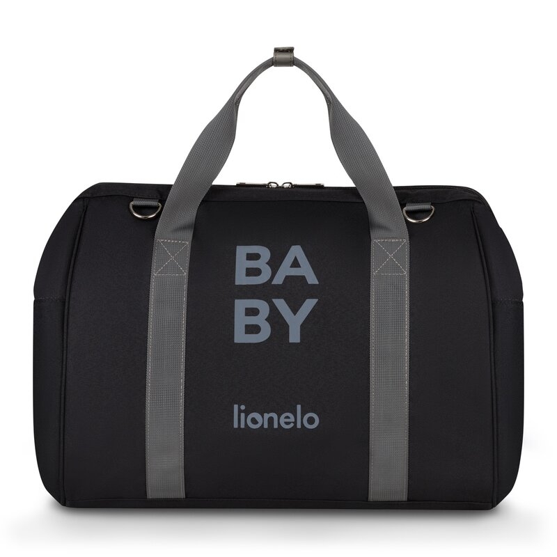 Lionelo - Geanta pentru mamici Ida Cu multiple compartimente, Negru