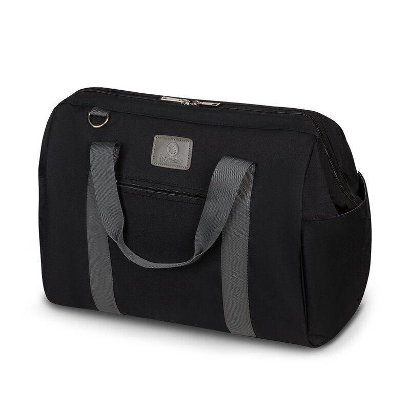 Lionelo - Geanta pentru mamici Ida Cu multiple compartimente, Negru
