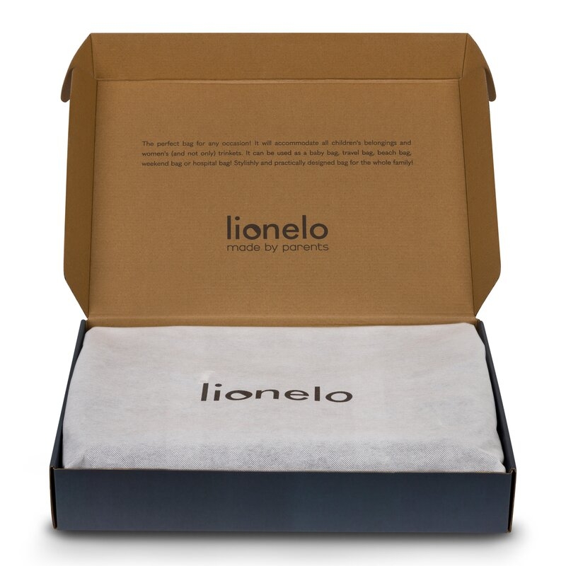 Lionelo - Geanta pentru mamici Ida Cu multiple compartimente, Negru
