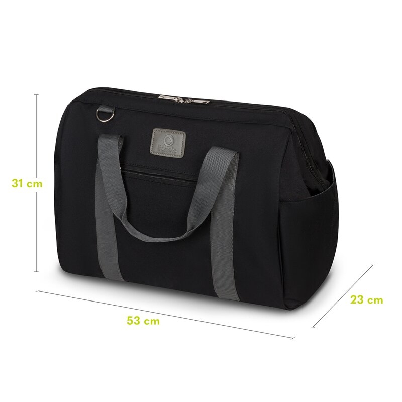 Lionelo - Geanta pentru mamici Ida Cu multiple compartimente, Negru