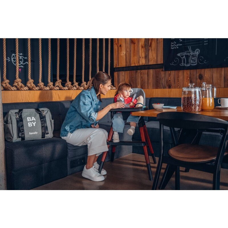 Lionelo - Geanta pentru mamici Ida Cu multiple compartimente, Negru