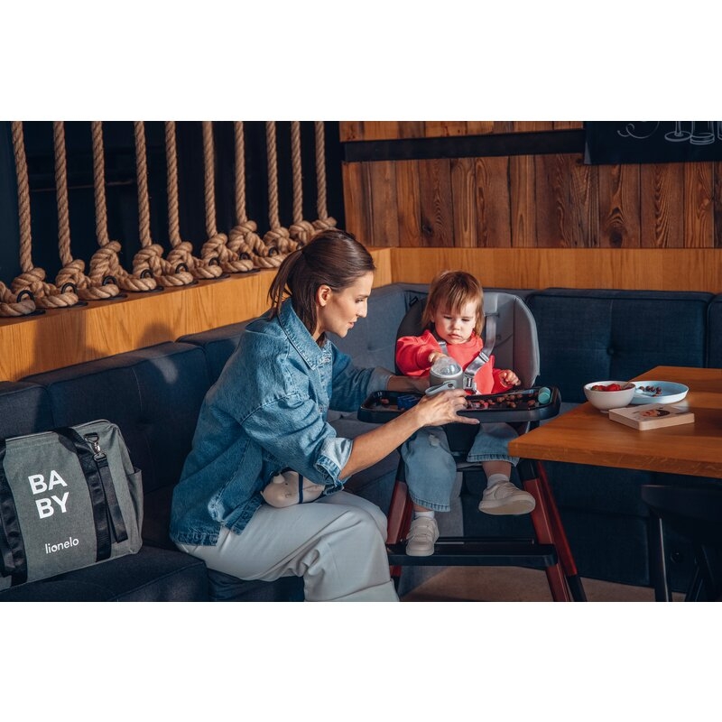 Lionelo - Geanta pentru mamici Ida Cu multiple compartimente, Negru