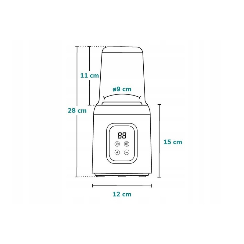 Lionelo - Incalzitor biberoane 5 in 1 ThermUp 2.0, Sterilizare, Dezghetare, Incalzire rapida, 200 W, Fara BPA, Alb