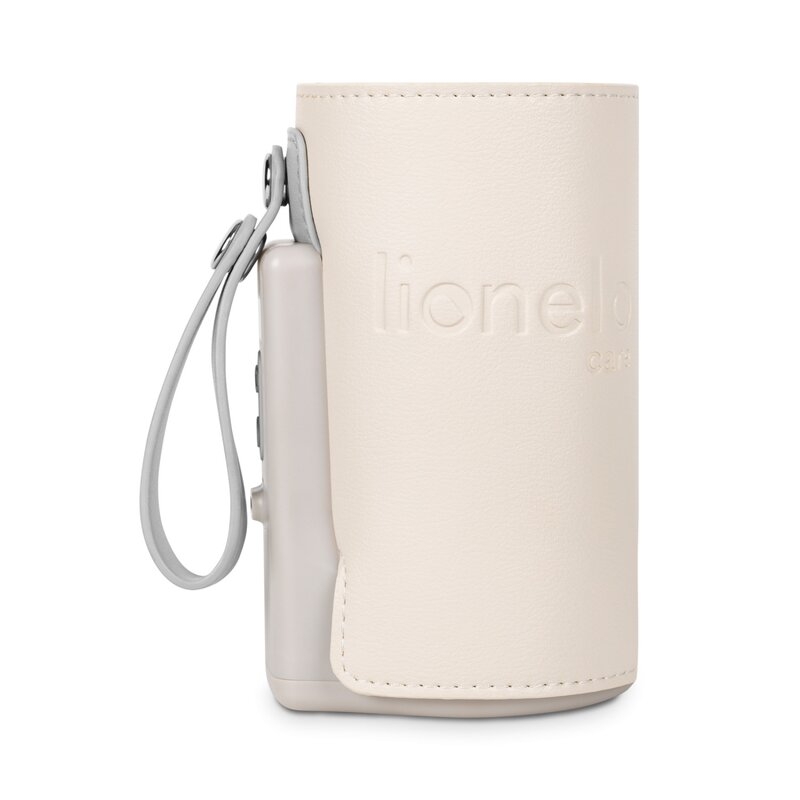 Lionelo - Incalzitor biberoane ThermUp Go Plus, Portabil, Cu aspect elegant, Temperatura constanta pana la 24 h, Incarcare USB, Bej