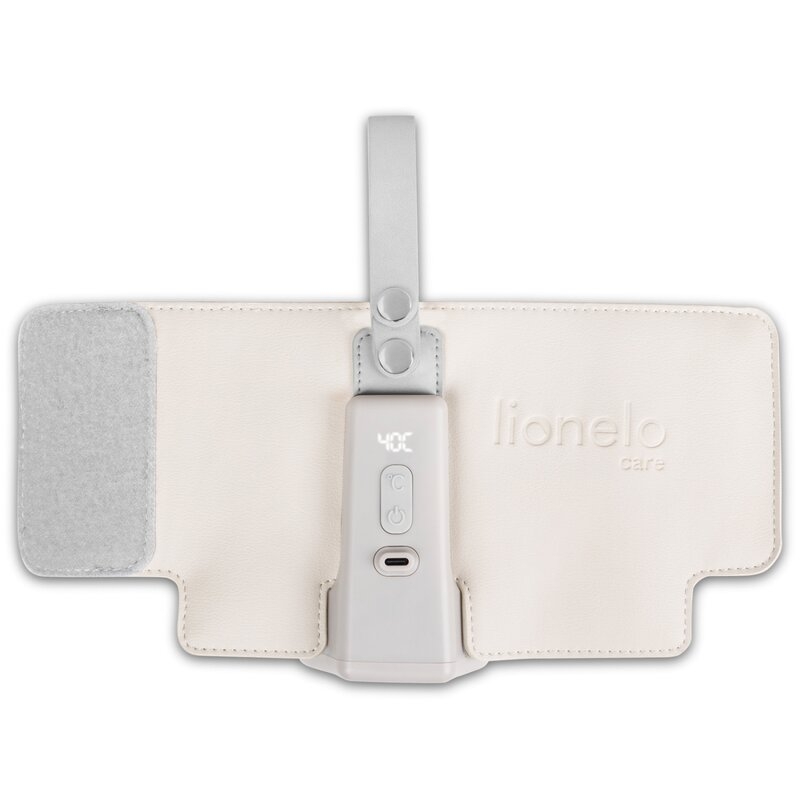 Lionelo - Incalzitor biberoane ThermUp Go Plus, Portabil, Cu aspect elegant, Temperatura constanta pana la 24 h, Incarcare USB, Bej