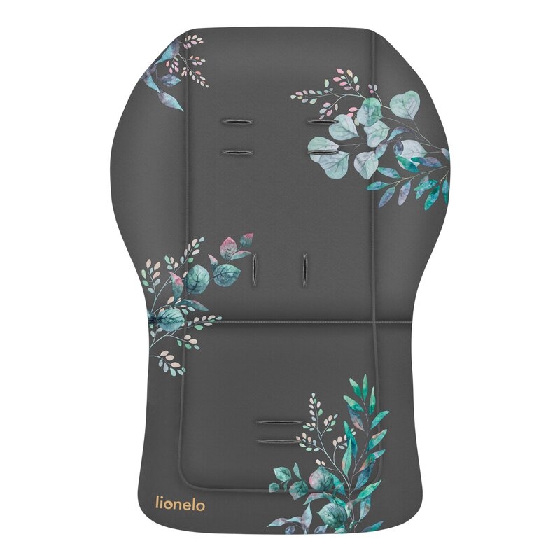 Lionelo - Insertie carucior, Editie limitata, Ajustabila pentru fiecare carucior, Cu orificii pentru centurile de siguranta, Cu imprimeu fata-verso, Din material hidrofob, 48x72x1 cm, Gri
