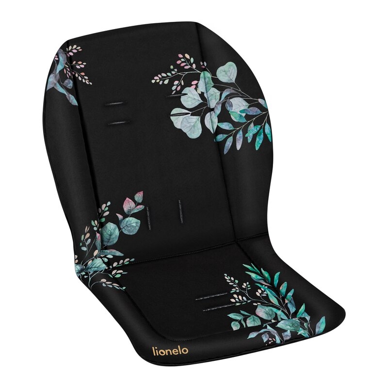 Lionelo - Insertie carucior, Editie limitata, Ajustabile pentru fiecare carucior, Cu orificii pentru centurile de siguranta, Cu imprimeu fata-verso, Din material hidrofob, 48x72x1 cm, Negru