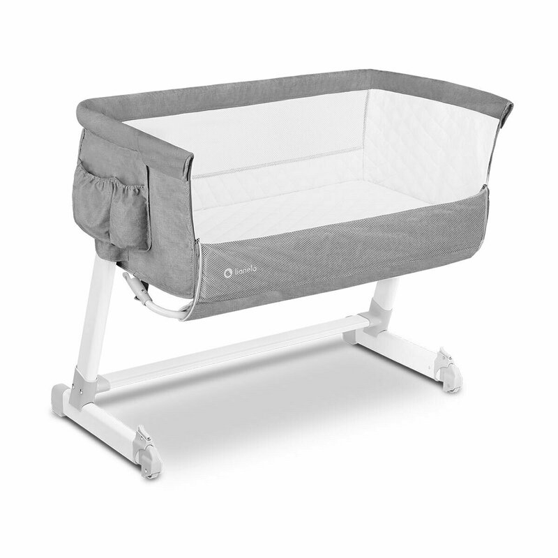 Lionelo - Patut co-sleeper Theo 2 in 1, 90x50 cm, Gri