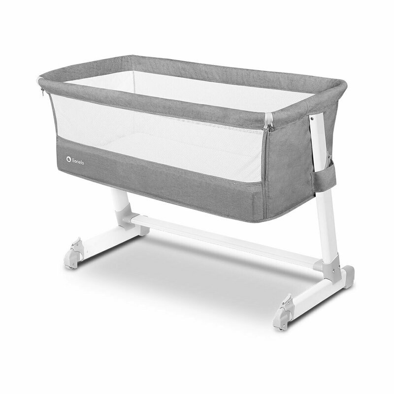 Lionelo - Patut co-sleeper Theo 2 in 1, 90x50 cm, Gri