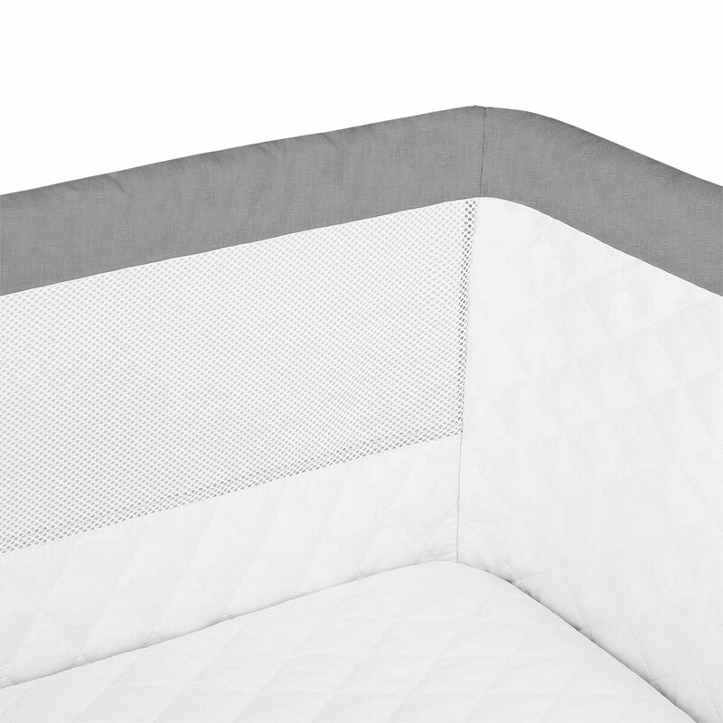 Lionelo - Patut co-sleeper Theo 2 in 1, 90x50 cm, Gri