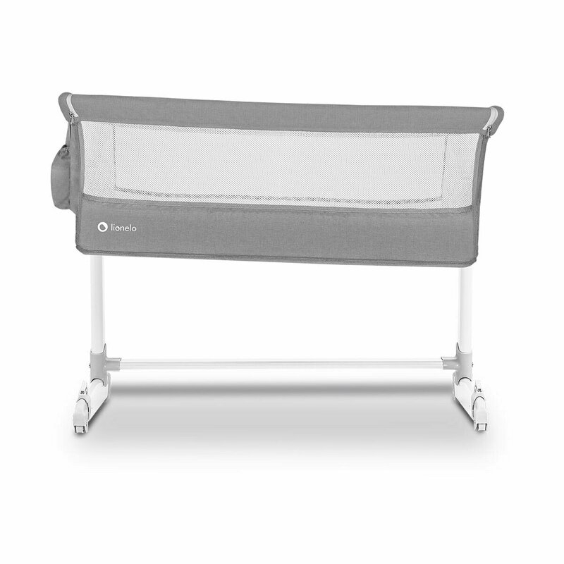 Lionelo - Patut co-sleeper Theo 2 in 1, 90x50 cm, Gri