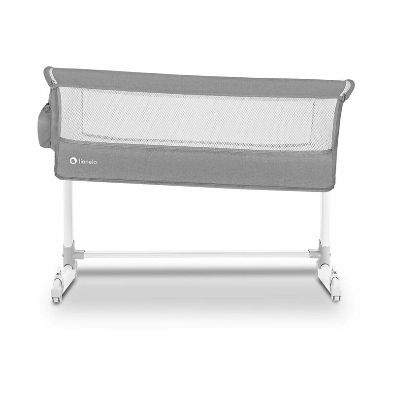 Lionelo - Patut co-sleeper Theo 2 in 1, 90x50 cm, Gri