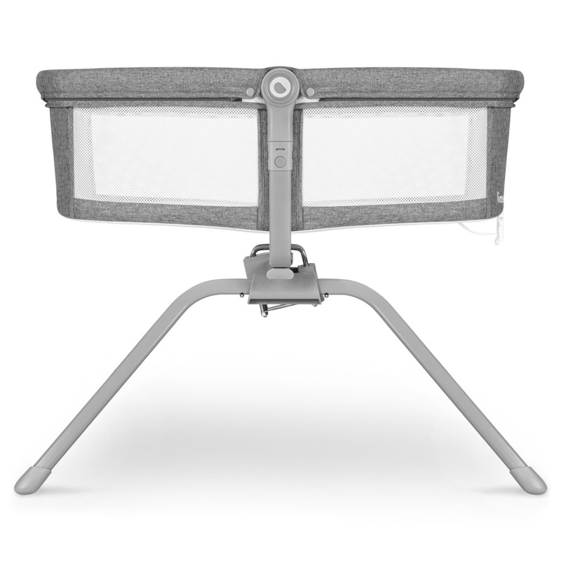 Lionelo - Patut balansoar Malin, 3 in 1, Pliabil, 0-9 kg, Geanta Transport, Asamblare Rapida, Ultra-Usor, Conform cu standardele europeane de securitate EN1130 si EN16890, Gri