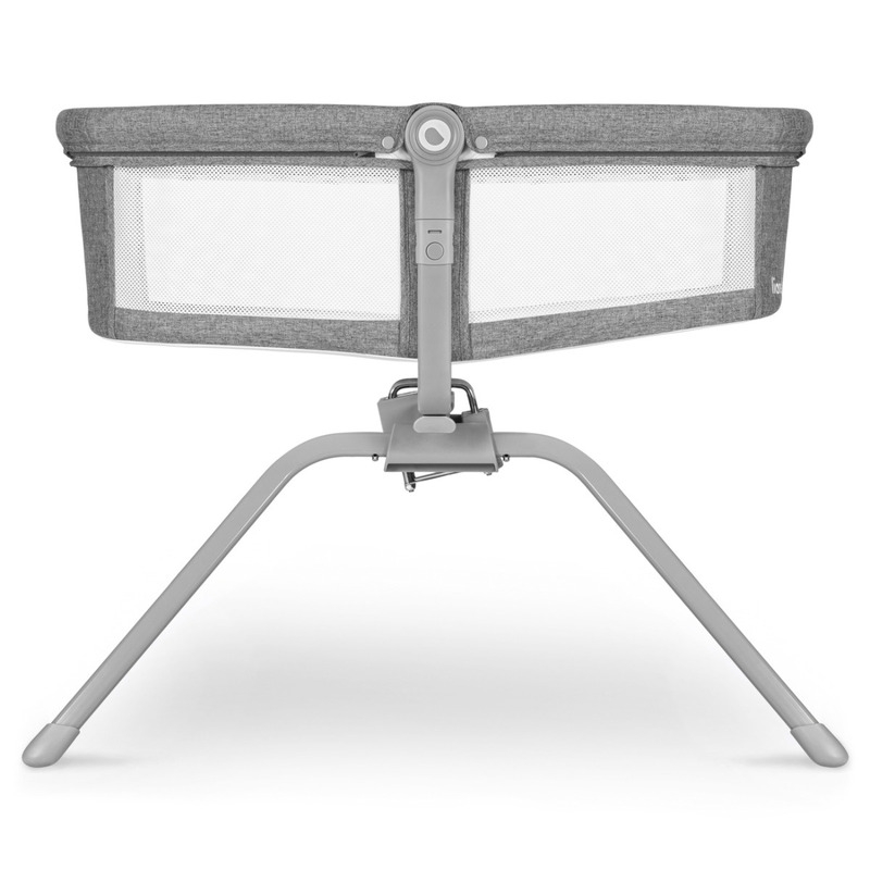 Lionelo - Patut balansoar Malin, 3 in 1, Pliabil, 0-9 kg, Geanta Transport, Asamblare Rapida, Ultra-Usor, Conform cu standardele europeane de securitate EN1130 si EN16890, Gri