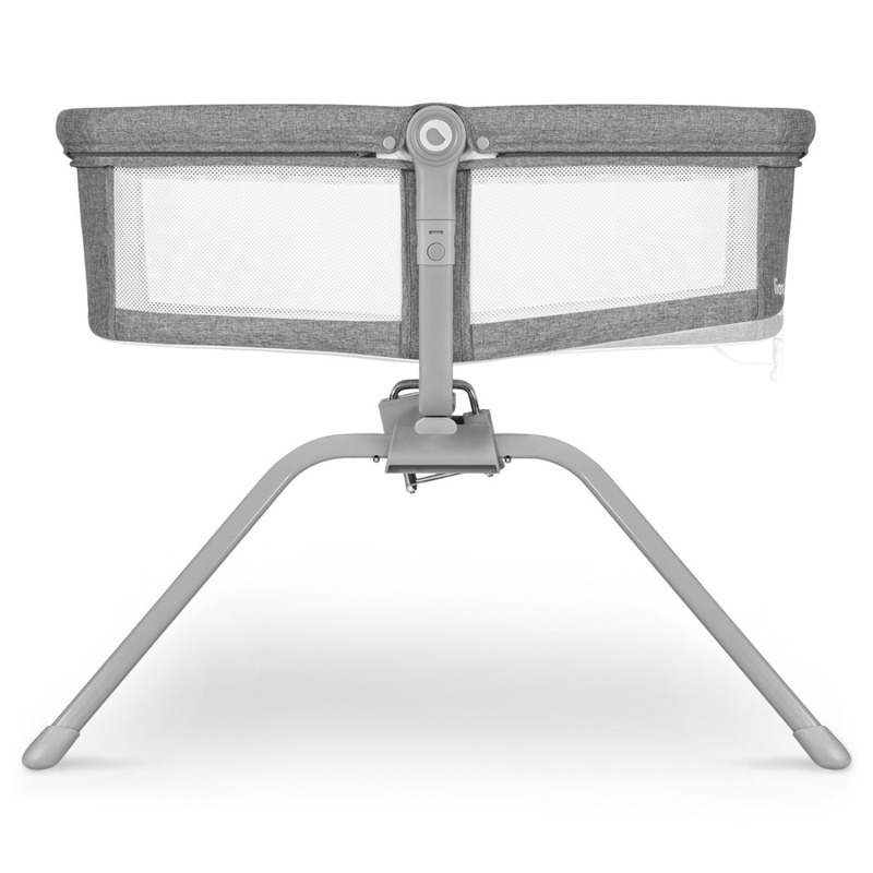 Lionelo - Patut balansoar Malin, 3 in 1, Pliabil, 0-9 kg, Geanta Transport, Asamblare Rapida, Ultra-Usor, Conform cu standardele europeane de securitate EN1130 si EN16890, Gri