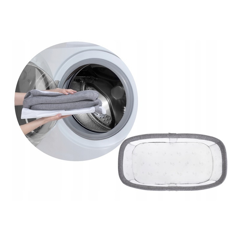 Lionelo - Patut balansoar Malin, 3 in 1, Pliabil, 0-9 kg, Geanta Transport, Asamblare Rapida, Ultra-Usor, Conform cu standardele europeane de securitate EN1130 si EN16890, Gri