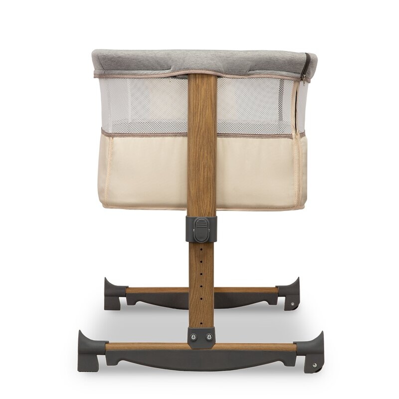 Lionelo - Patut co-sleeper Leonie Sand Cu sistem de leganare, 83x50 cm, Bej