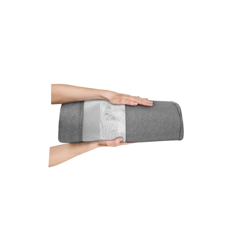 Lionelo - Patut co-sleeper Leonie Plus, Pliabil, Cu sistem de leganare, Cu setare unghiulara, Reglabil in 6 pozitii pe inaltime, Conform cu standardele europeane de securitate EN1130 si EN16890, Gri