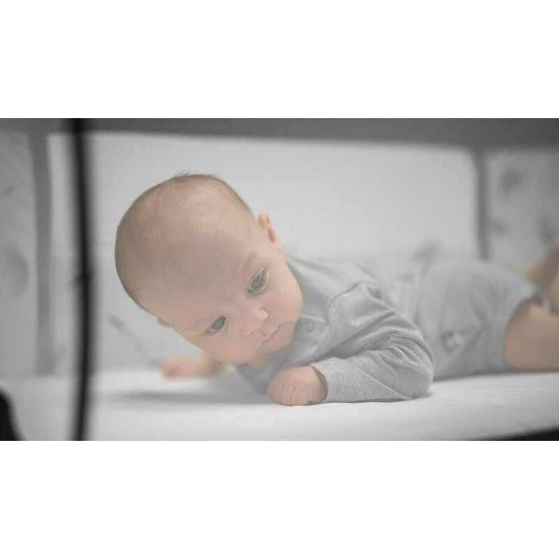 Lionelo - Patut co-sleeper Leonie Plus, Pliabil, Cu sistem de leganare, Cu setare unghiulara, Reglabil in 6 pozitii pe inaltime, Conform cu standardele europeane de securitate EN1130 si EN16890, Gri