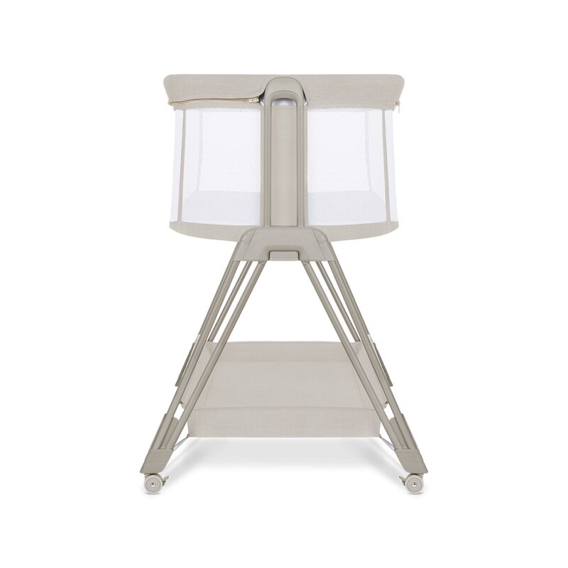 Lionelo - Patut co-sleeper Luna, 2 in 1, Cu setare unghiulara, Cu roti, Reglabil in 6 pozitii pe inaltime, Bej