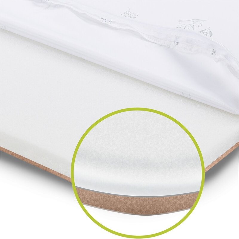 Lionelo - Patut co-sleeper Luna, 2 in 1, Cu setare unghiulara, Cu roti, Reglabil in 6 pozitii pe inaltime, Gri deschis